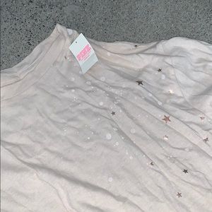 cute light pink cropped top from pink nwt